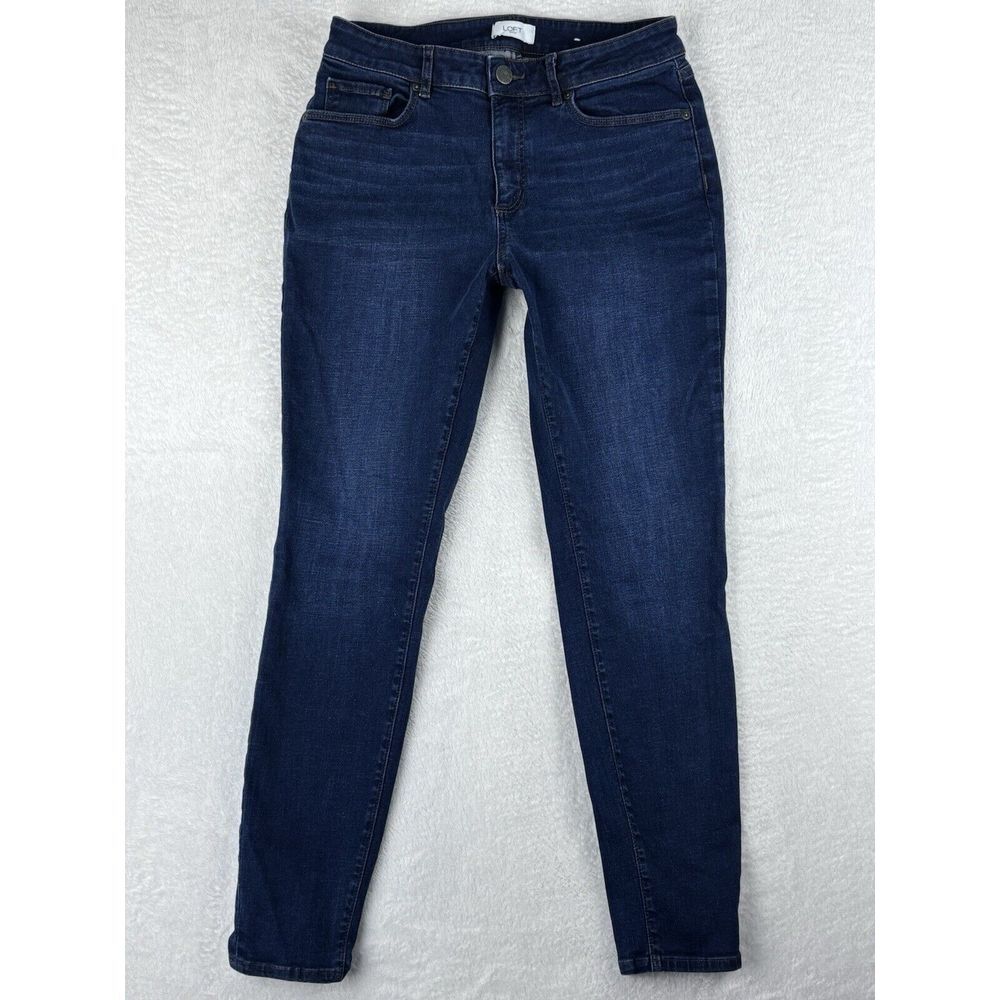 Loft Jeans Womens‎ Blue Curvy Legging Mid Rise Jeans Size 6